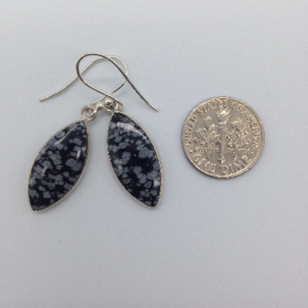 Snowflake Obsidian Crystals Solid Sterling Silver - image 5